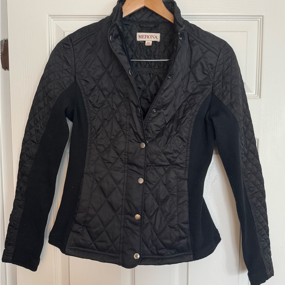 Black Quilted Jacket - Picture 3 of 3